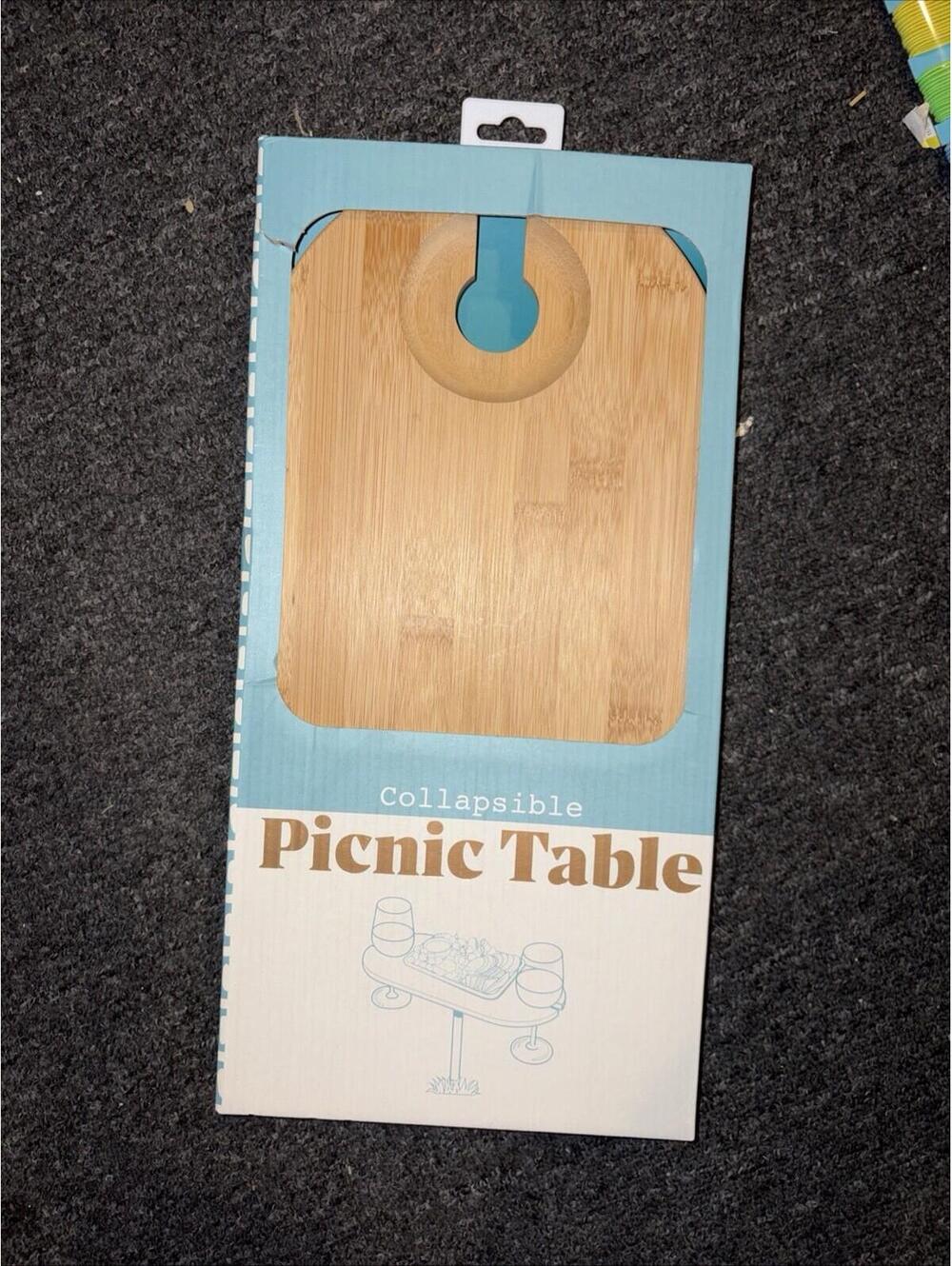 Vivid Wine And Cheese Picnic Table